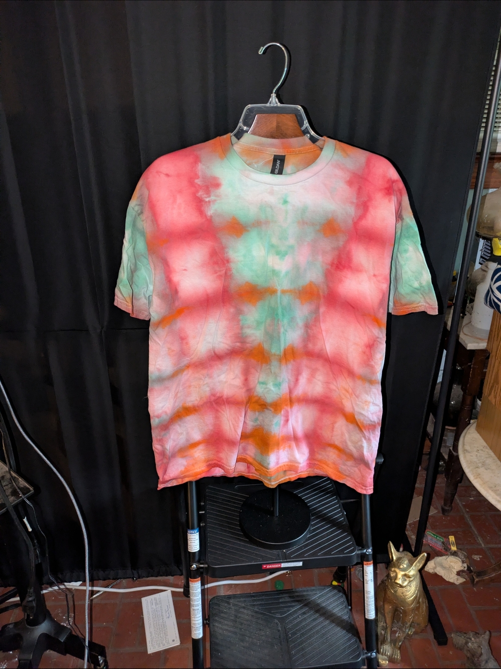 Unisex Size XL Multicolor Handmade Tie Dye T-Shirt #18